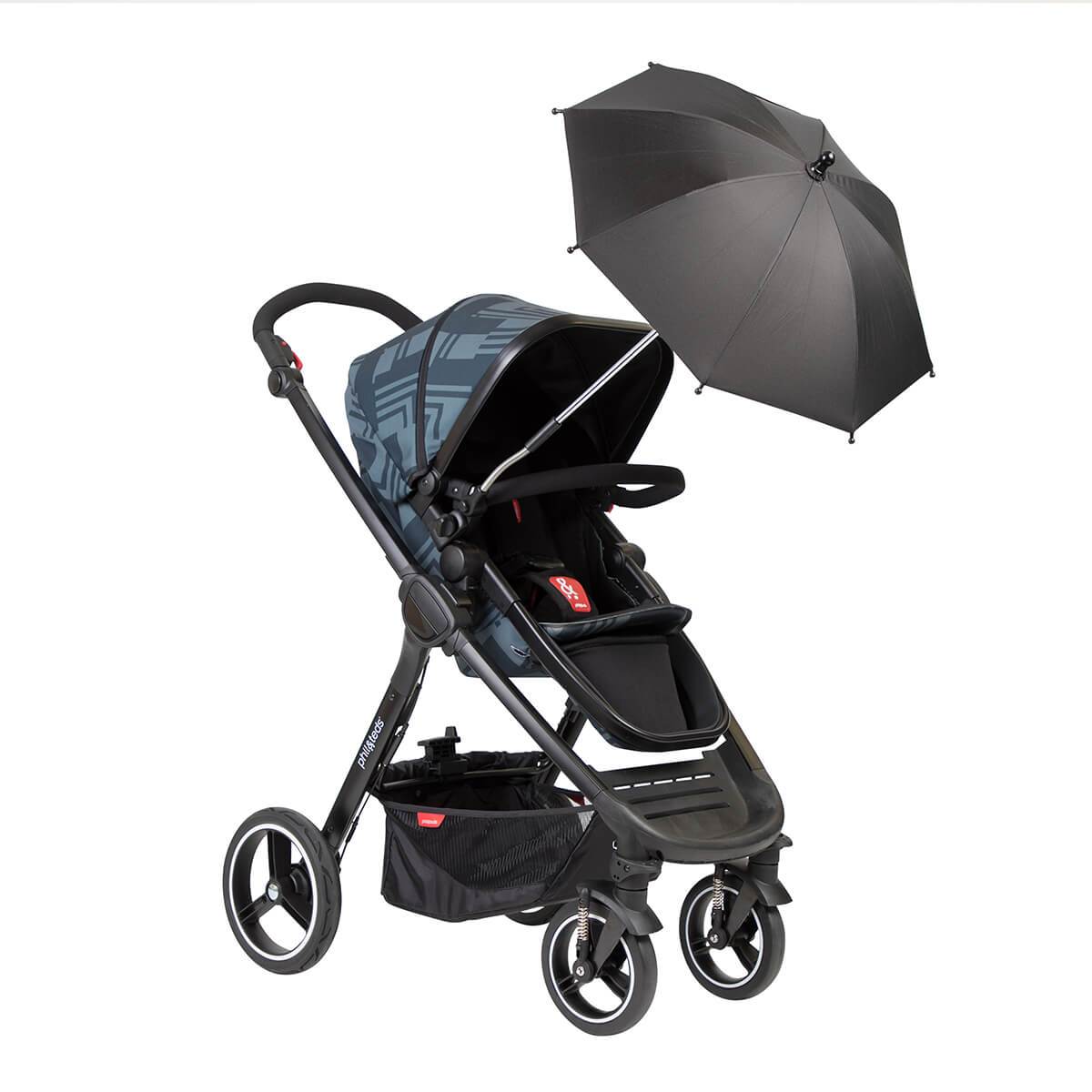 Black baby stroller with umbrella for phil&teds shade stick and toshi baby stroller umbrella