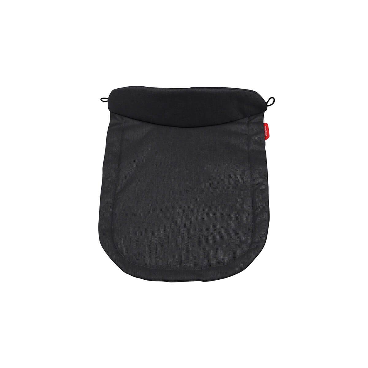 Black stroller footmuff for Phil&teds Snug Carrycot lid, perfect replacement carrycot lid