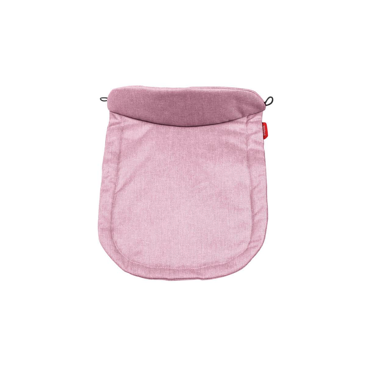 Pink plush baby footmuff for Phil&Teds Snug Carrycot lid, perfect replacement carrycot lid