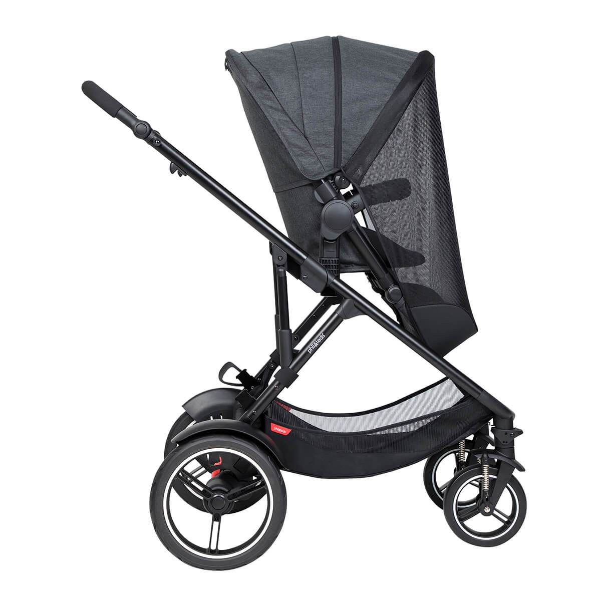Black stroller with mesh canopy for Phil&Teds Sport Verso and Toshi Baby Mesh Cover