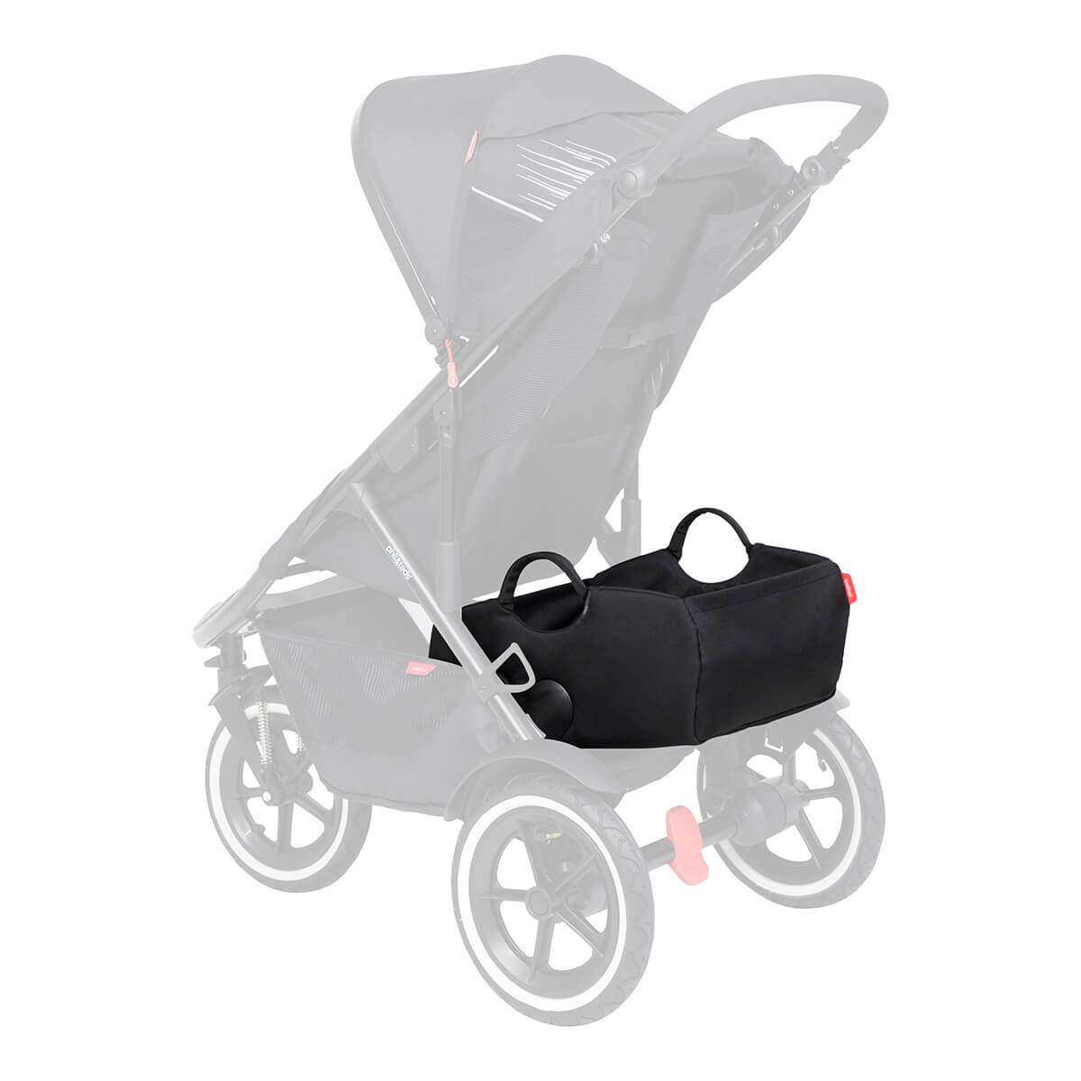 Black stroller carrycot for Phil&Teds Tote Inline Storage with Toshi Baby Romper