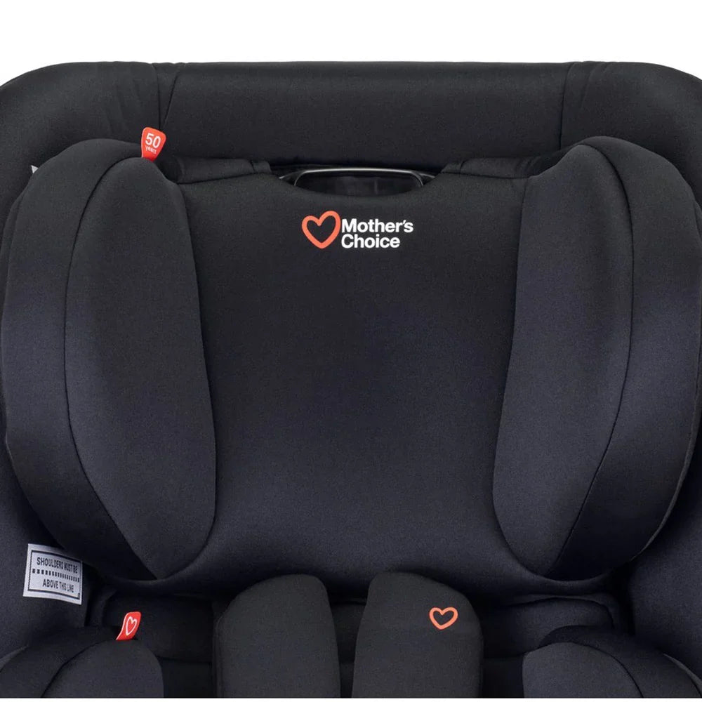 Black child harnessed car seat for focus forward facing safety, perfect with baby strollers