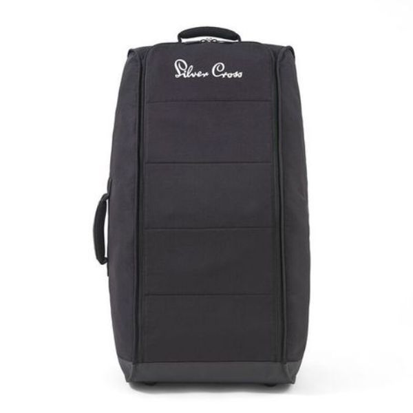 Black stroller travel bag for Silver Cross Optima by Toshi Baby, perfect for bare mum postpartum trips