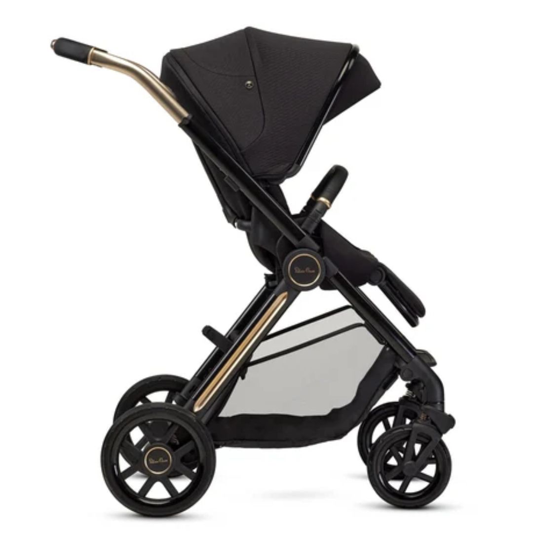 Black and gold Silver Cross Reef stroller from Toshi Baby, great for baby strollers