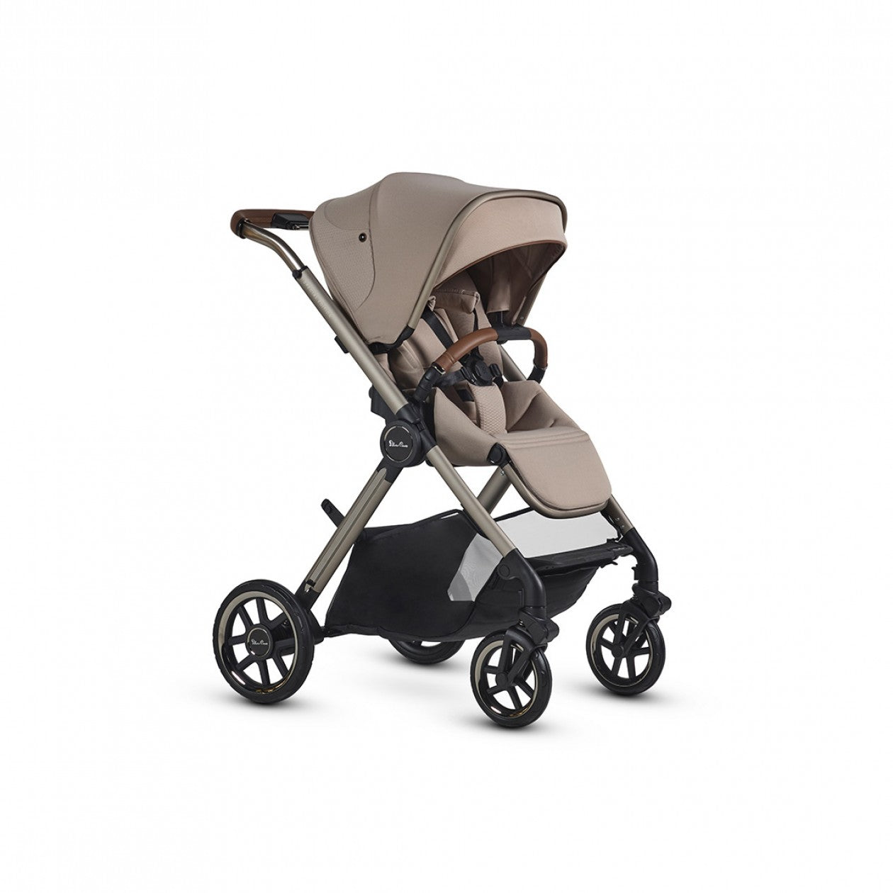 Beige baby stroller from Silver Cross Reef Special Edition Frappe with carrycot