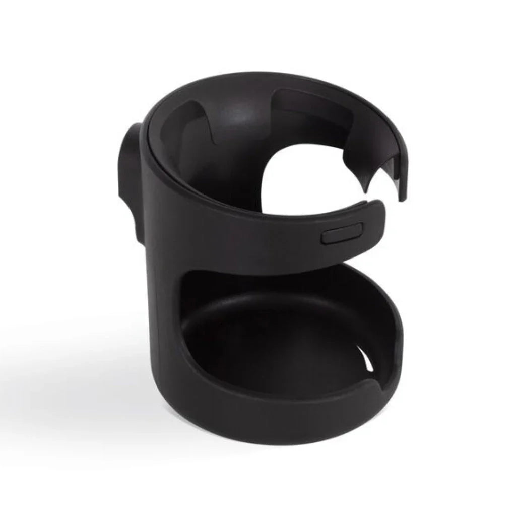 Black plastic cup holder for Silver Cross Reef pushchair chassis in Silver Cross Reef style