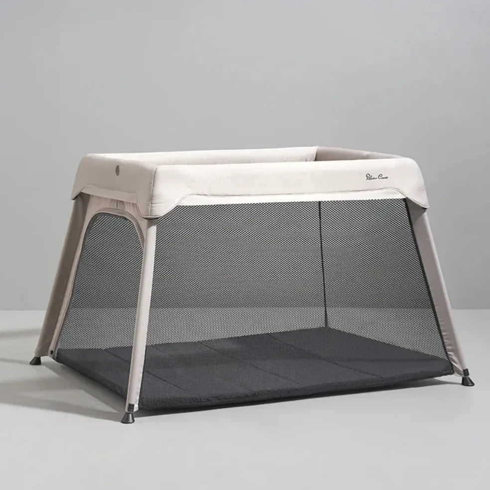 Portable baby playpen with mesh sides for Toshi Baby Silver Cross Slumber Travel Cot