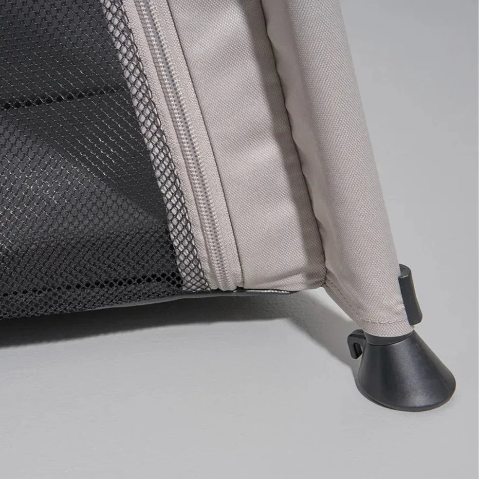 Portable crib corner with mesh and zipper for Silver Cross Slumber Travel Cot, perfect for Toshi Baby or baby strollers