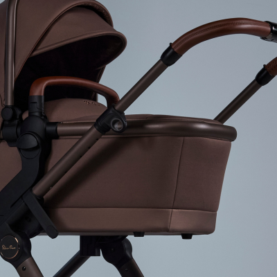 Brown and black baby stroller from Silver Cross Wave toshi baby collection