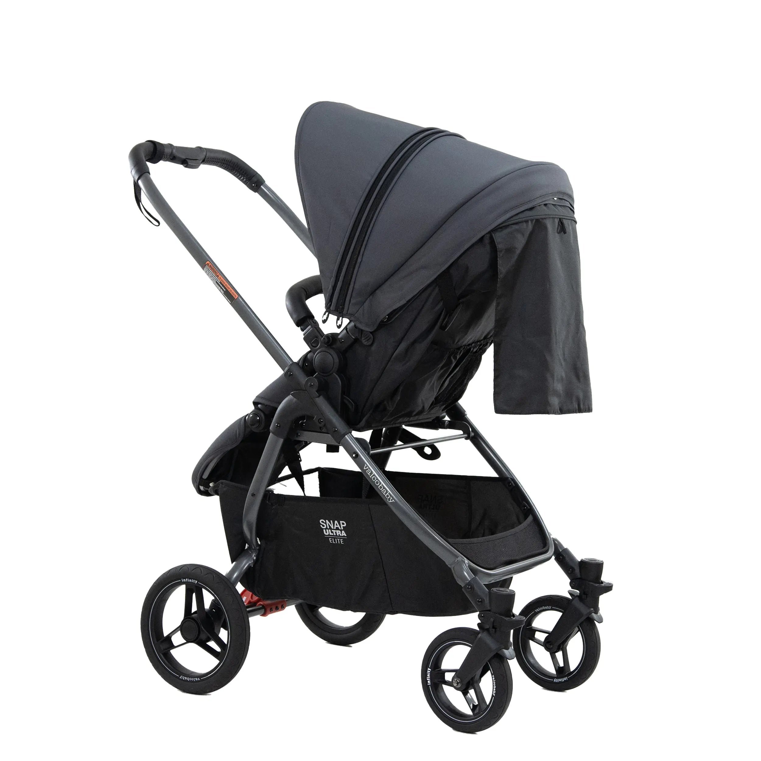 Gray stroller with sunshade from Valcobaby SNAP Ultra Elite Signature for baby strollers