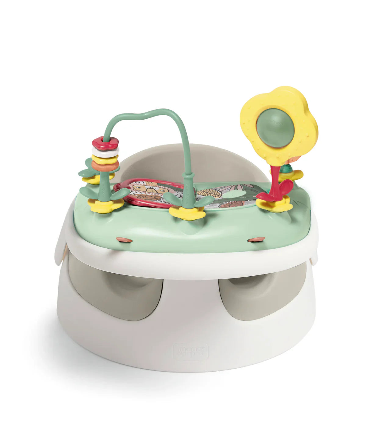 Baby seat with toys from Mamas & Papas Snug Floor Seat with Activity Tray CLAY, perfect for baby strollers