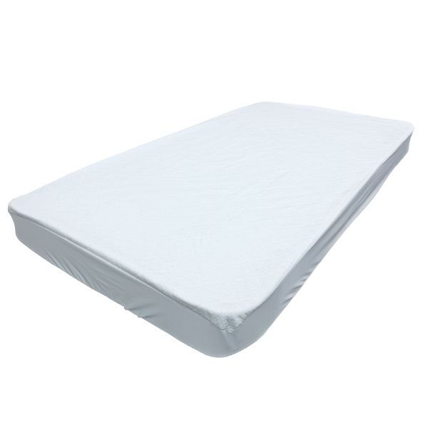 White Sweet Pea Standard Rolled Pocket Spring Cot Mattress with fitted sheet