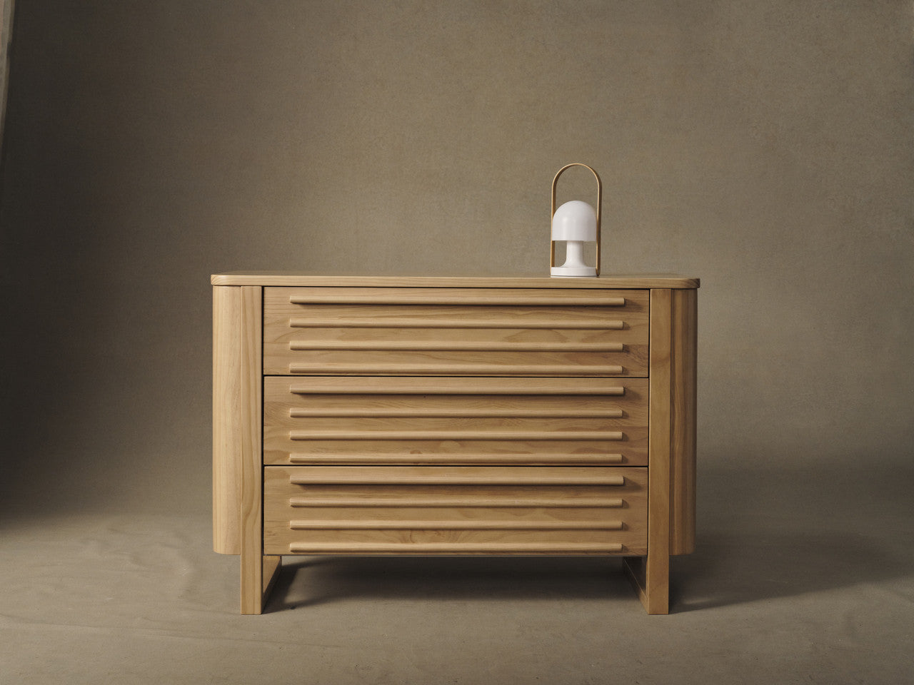 Wooden dresser with slatted drawers from Tasman Eco Pisa Pisa Cot Sandstone baby strollers