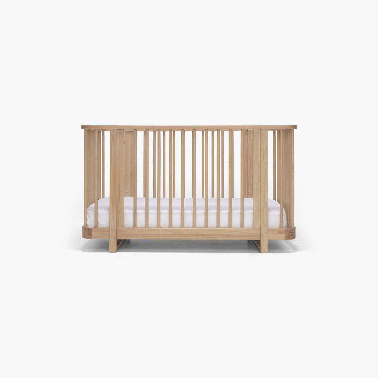 Wooden baby crib with mattress from Tasman Eco Pisa Toshi Baby with free standard mattress