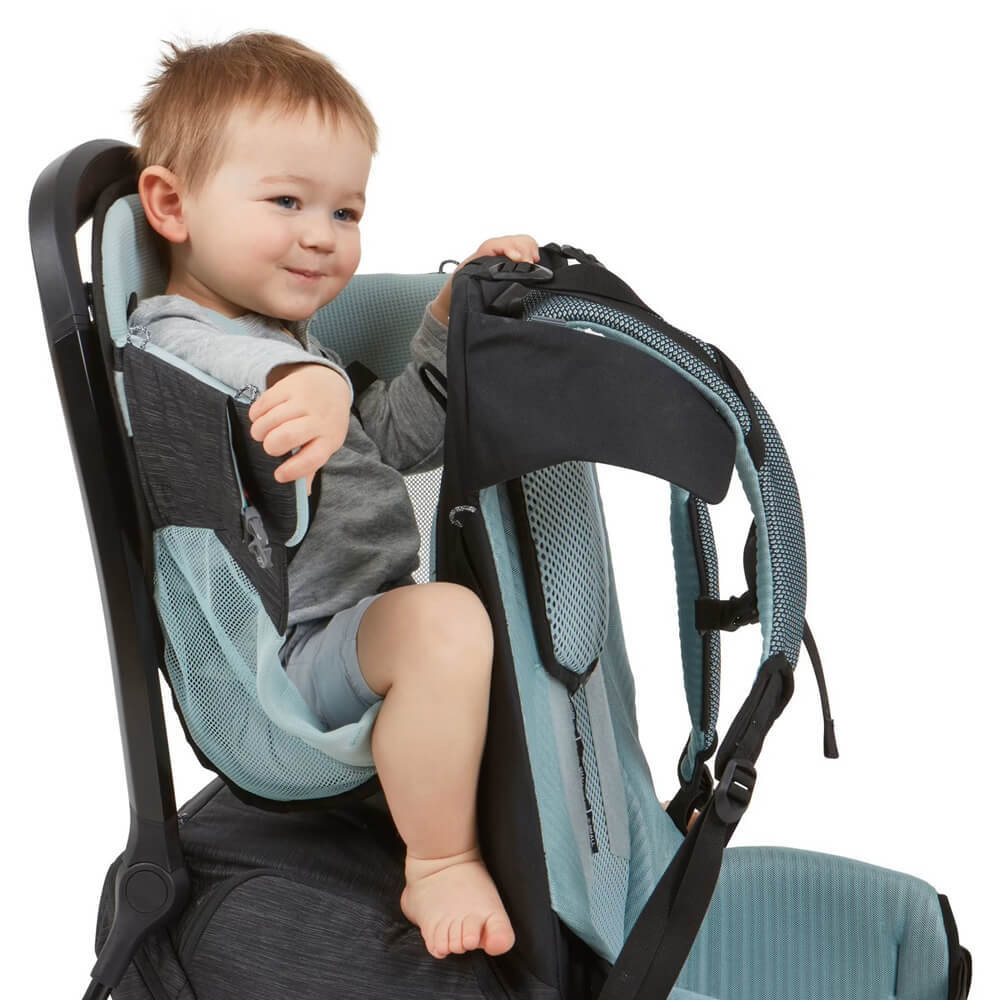 Thule Sapling Child Carrier backpack with machine washable seat for baby strollers