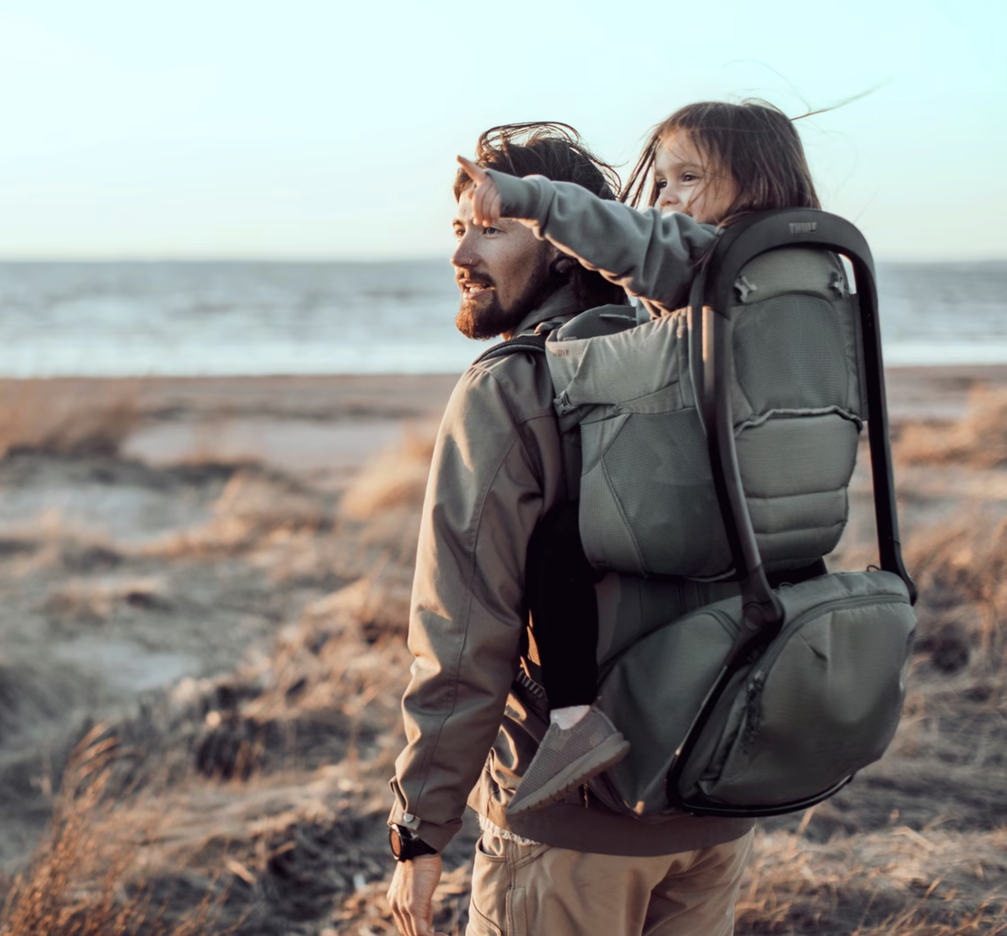 Child carrier backpack from Thule Sapling for comfy adventures with your baby