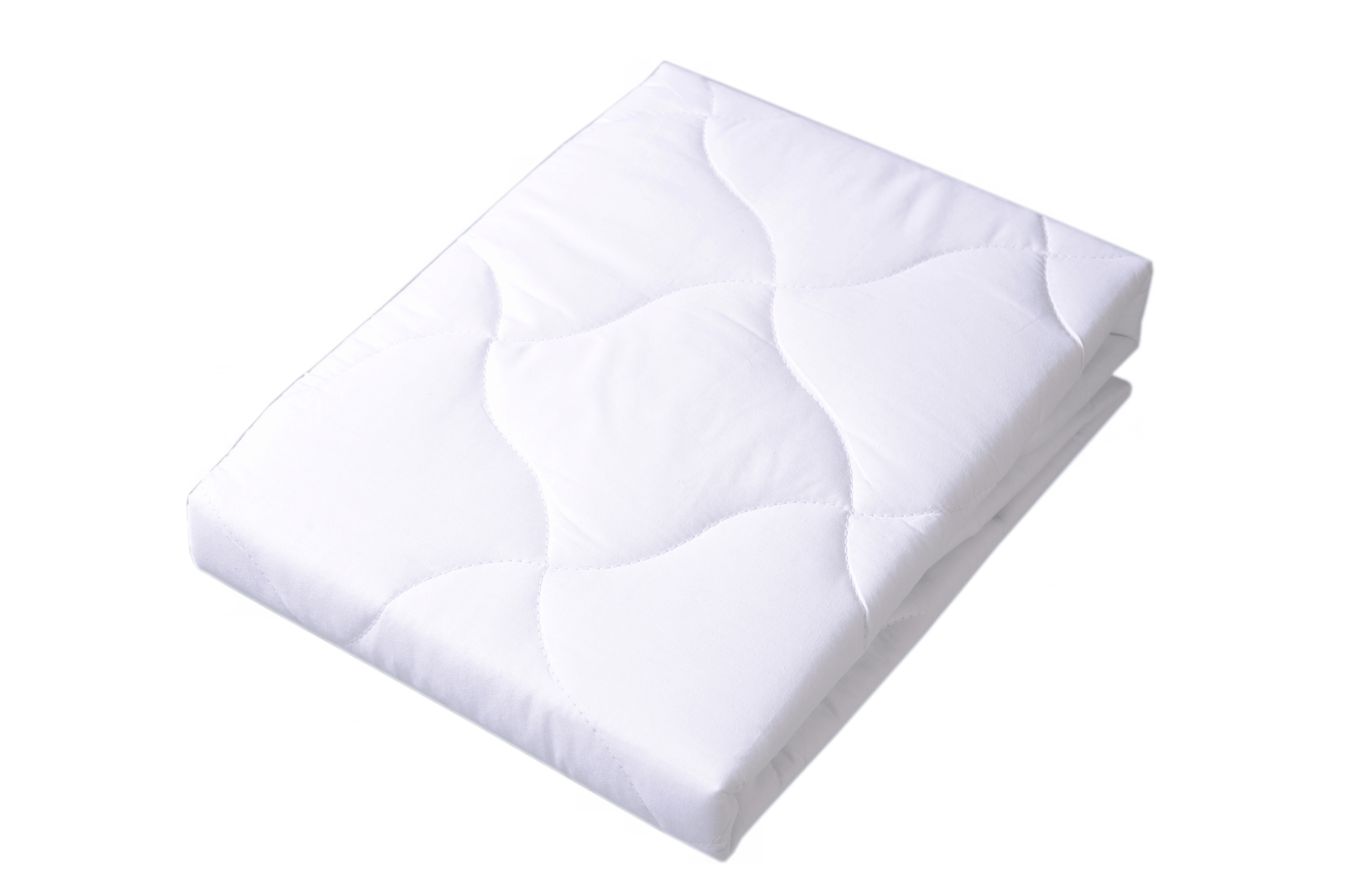White quilted mattress topper from Cocoon Nest Mattress Protector Set for Toshi Baby strollers