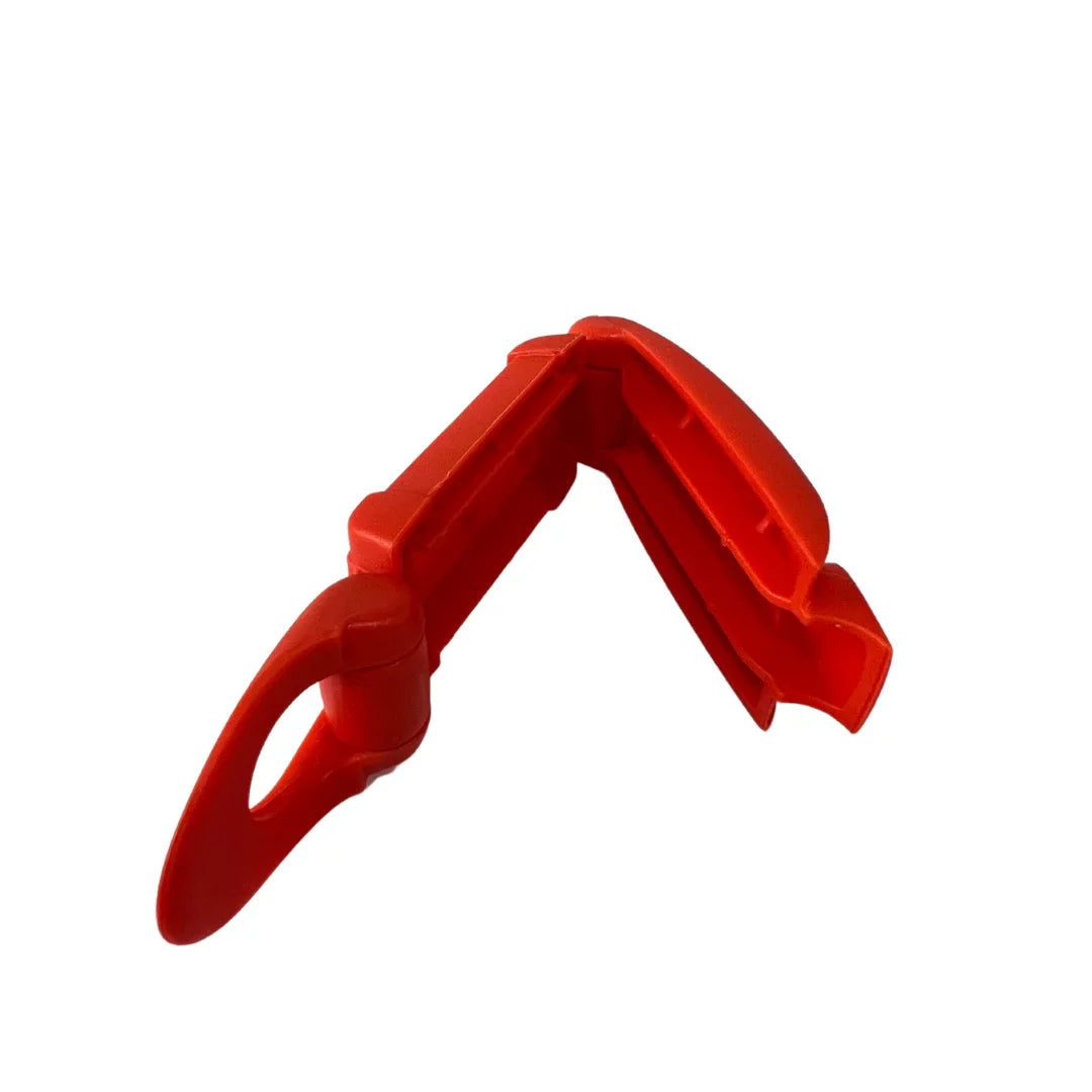 Red plastic corner protector for RUCQR Belt Clamp, perfect for toshi baby romper or baby strollers