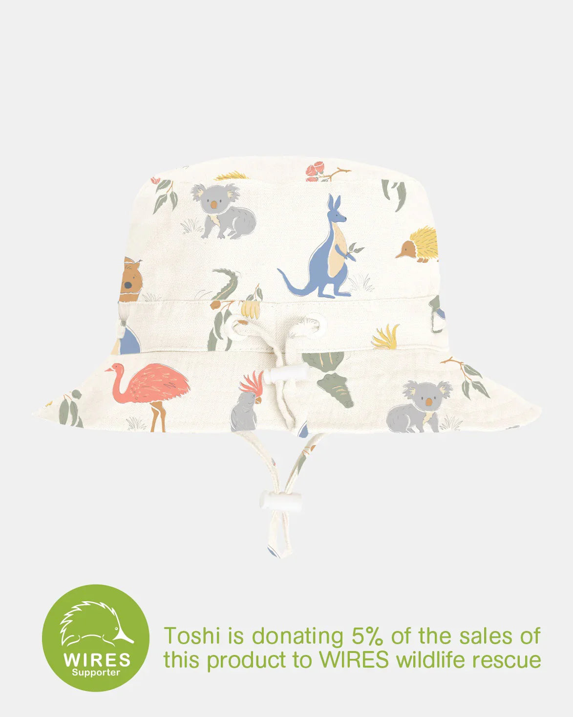 Australian animal print sun hat Toshi Sunhat Odyssey Outback perfect for baby strollers