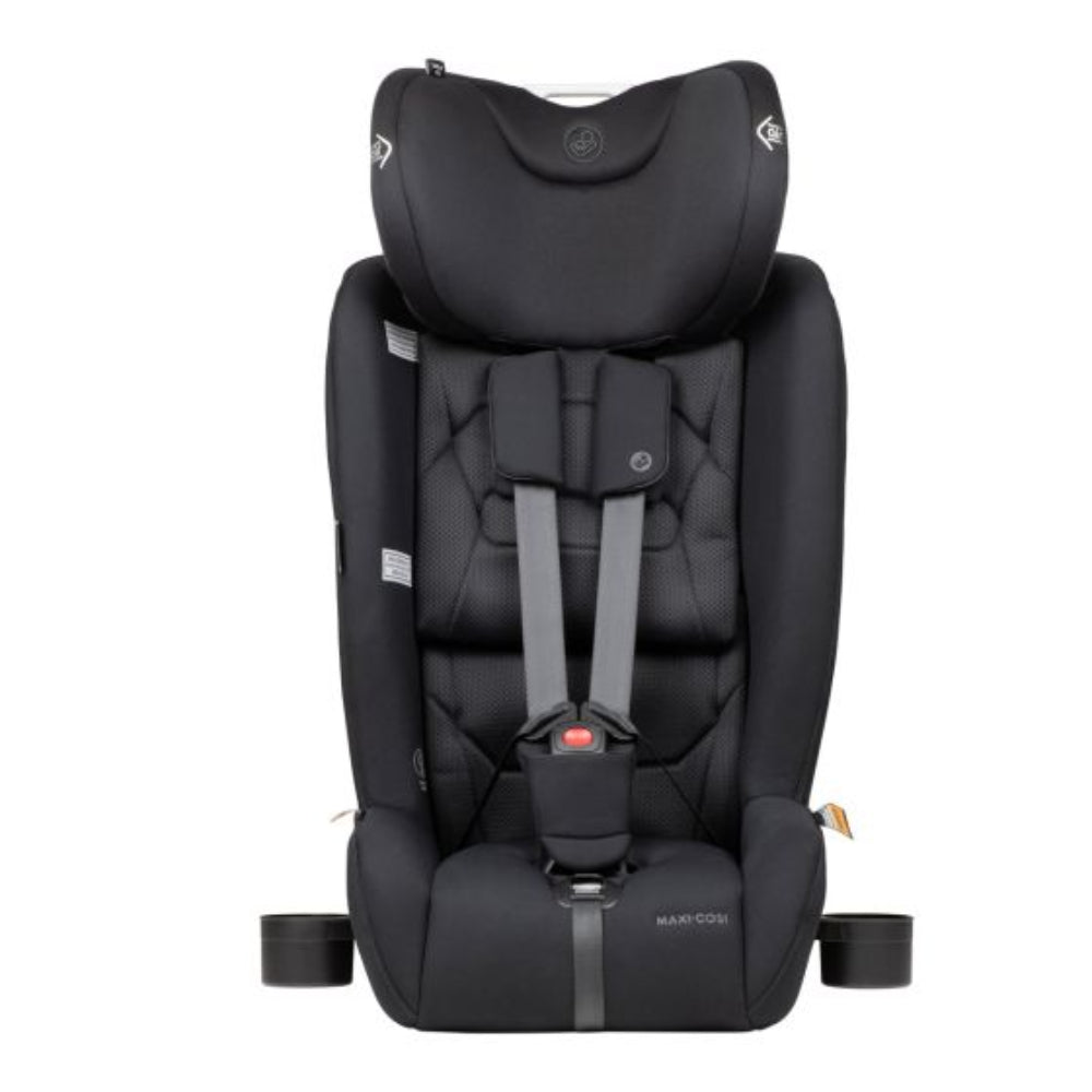 Black car seat with cup holders for Maxi Cosi Tova LX Harnessed Booster Seat Onyx