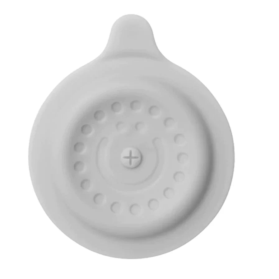 White silicone drain stopper for Ubbi Drain Cover Grey, perfect for Toshi Baby and baby strollers