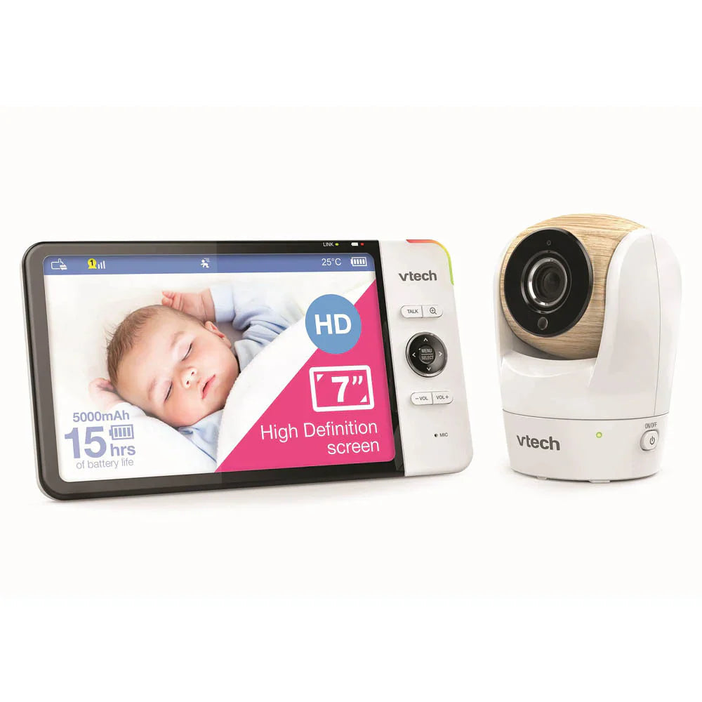 VTech BM7750HD baby monitor with camera for clear audio and video monitoring