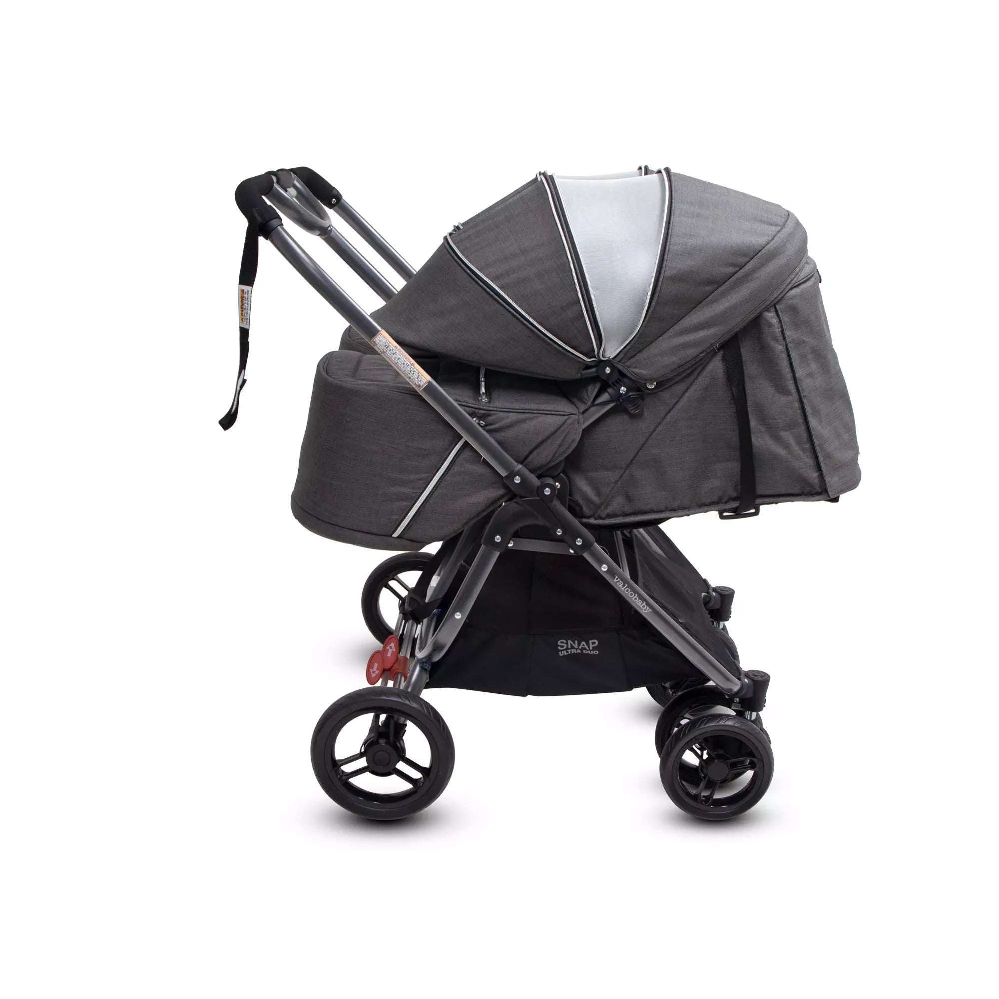 Gray baby stroller Valcobaby SNAP Ultra DUO for Toshi Baby and Bare Mum Postpartum