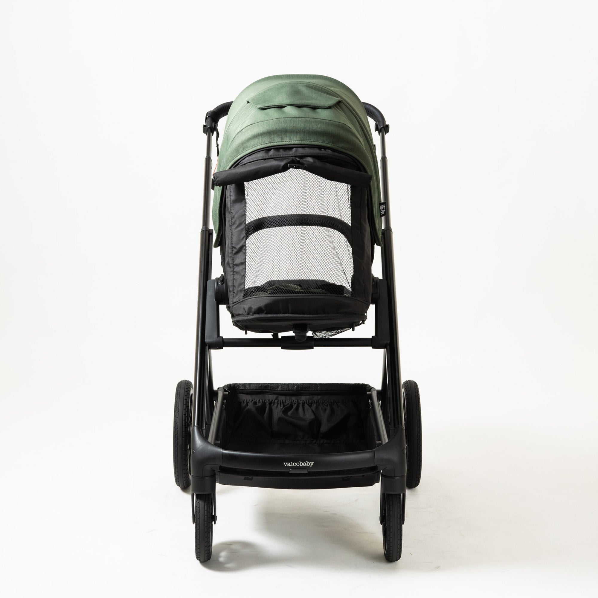 Green and black baby stroller from ValcoBaby ARK Joey Seat Bundle, perfect for Toshi Baby