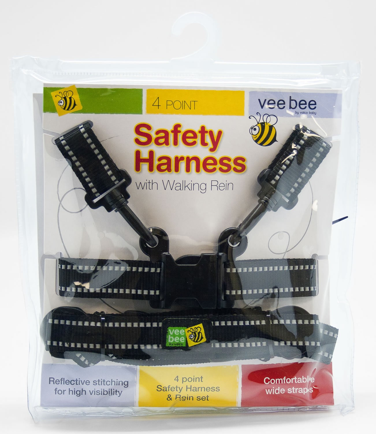 Packaged child safety harness with walking rein, perfect with Toshi Baby Romper and baby strollers