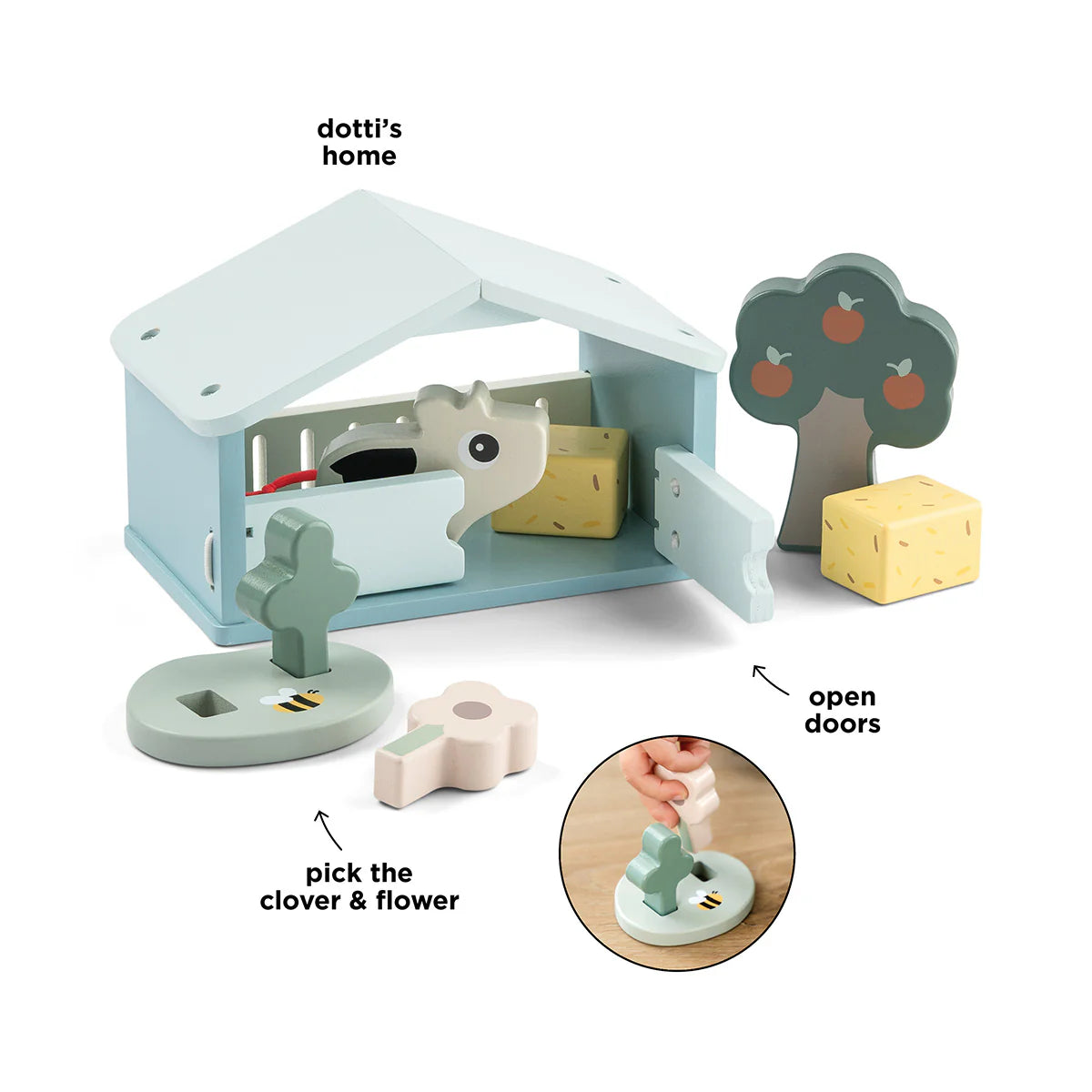 Done by Deer Tiny Farm Play Set Dotti