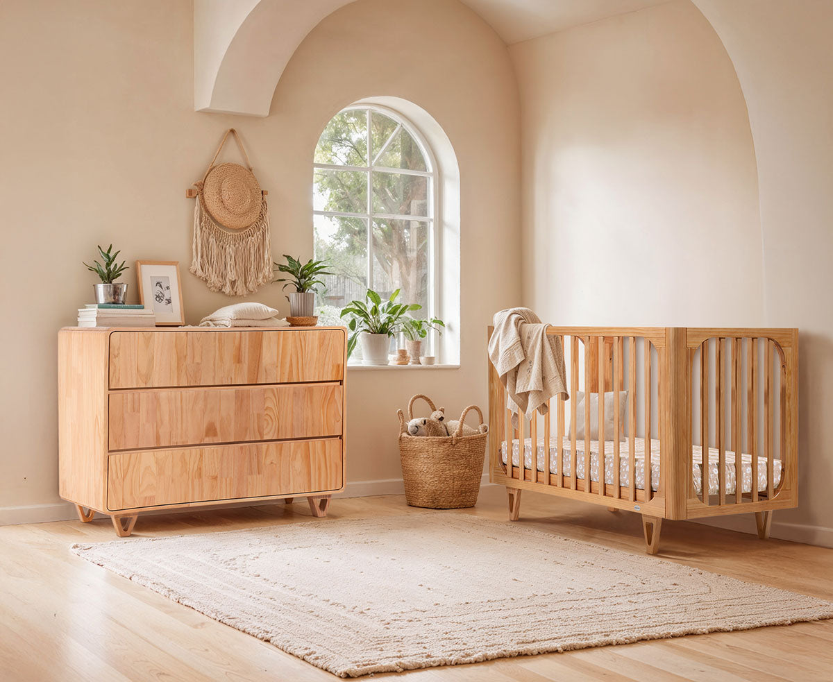 Cocoon Vibe 3 Draw Dresser Sandstone - Tiny Tots Baby Store