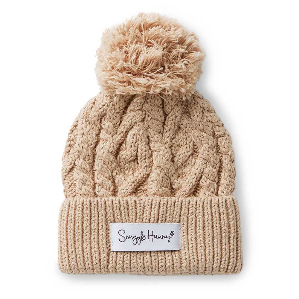 Snuggle Hunny - Hazelnut Organic Baby Knit Beanie - S