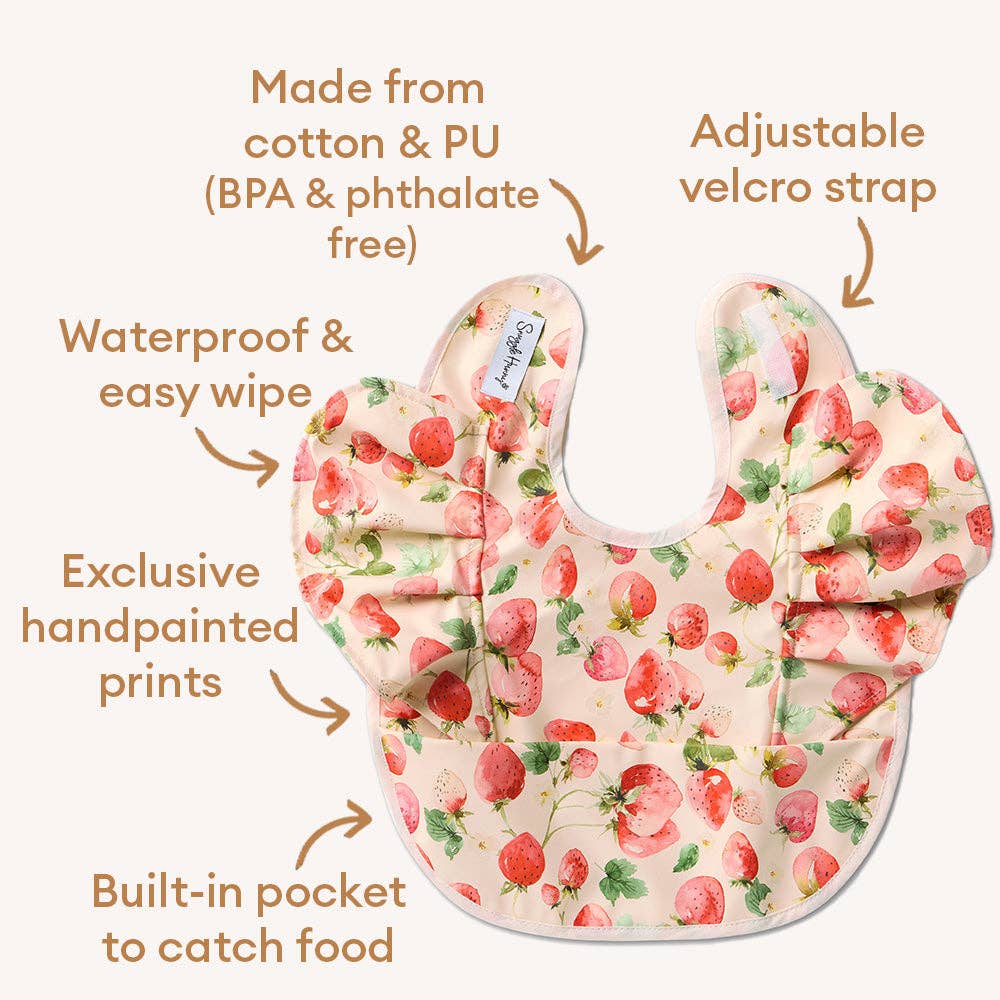 Snuggle Hunny - Strawberry Frill Snuggle Bib