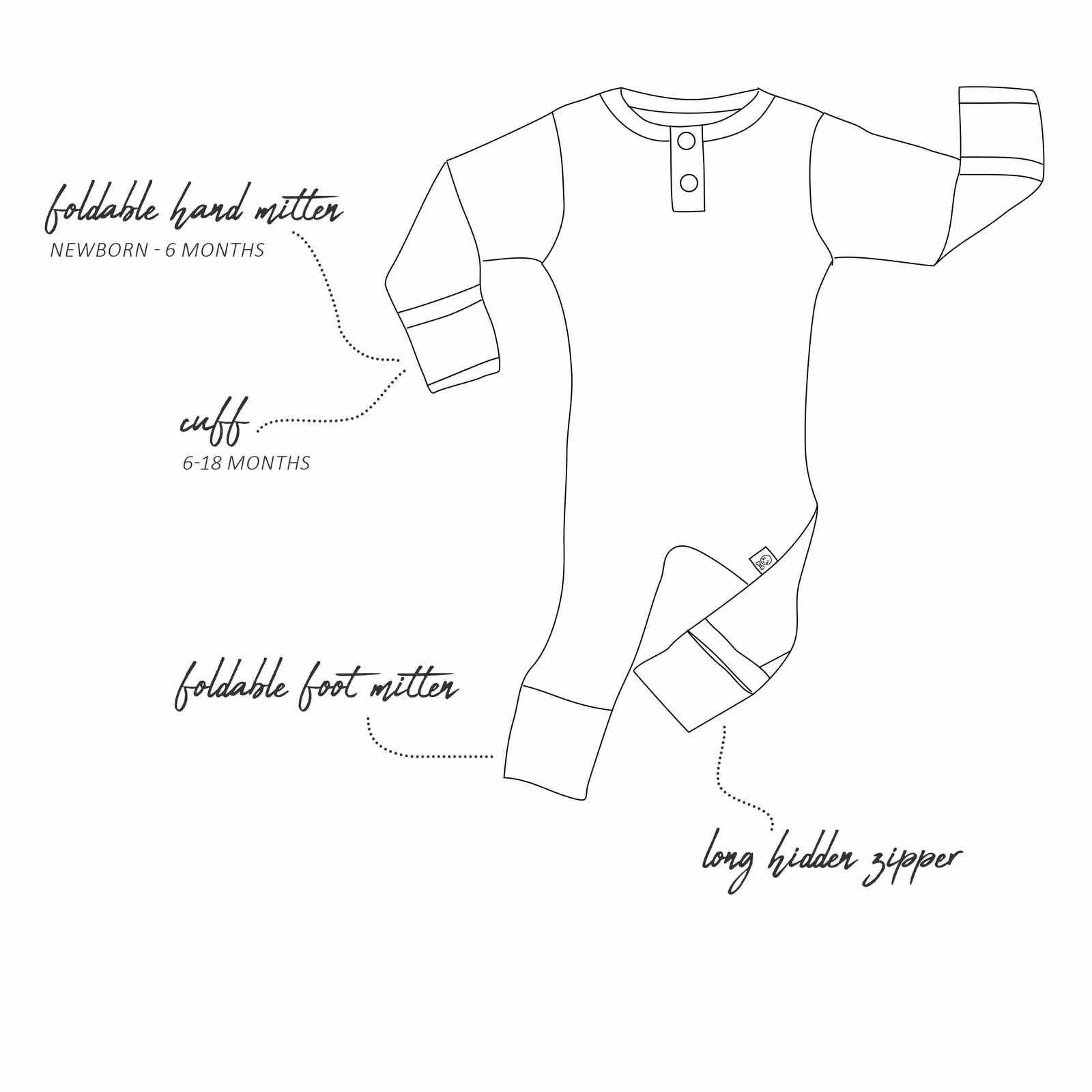 Snuggle Hunny - Ladybug Organic Growsuit