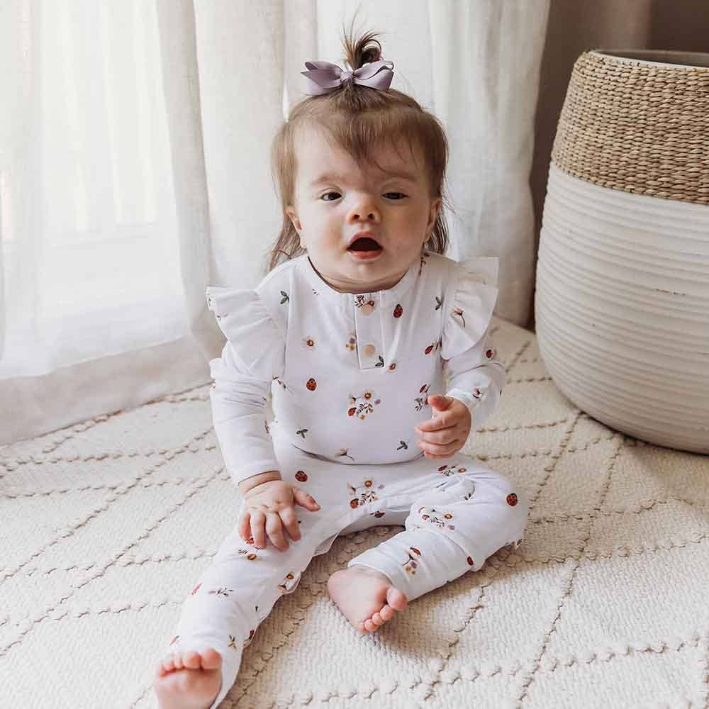 Snuggle Hunny - Ladybug Organic Growsuit