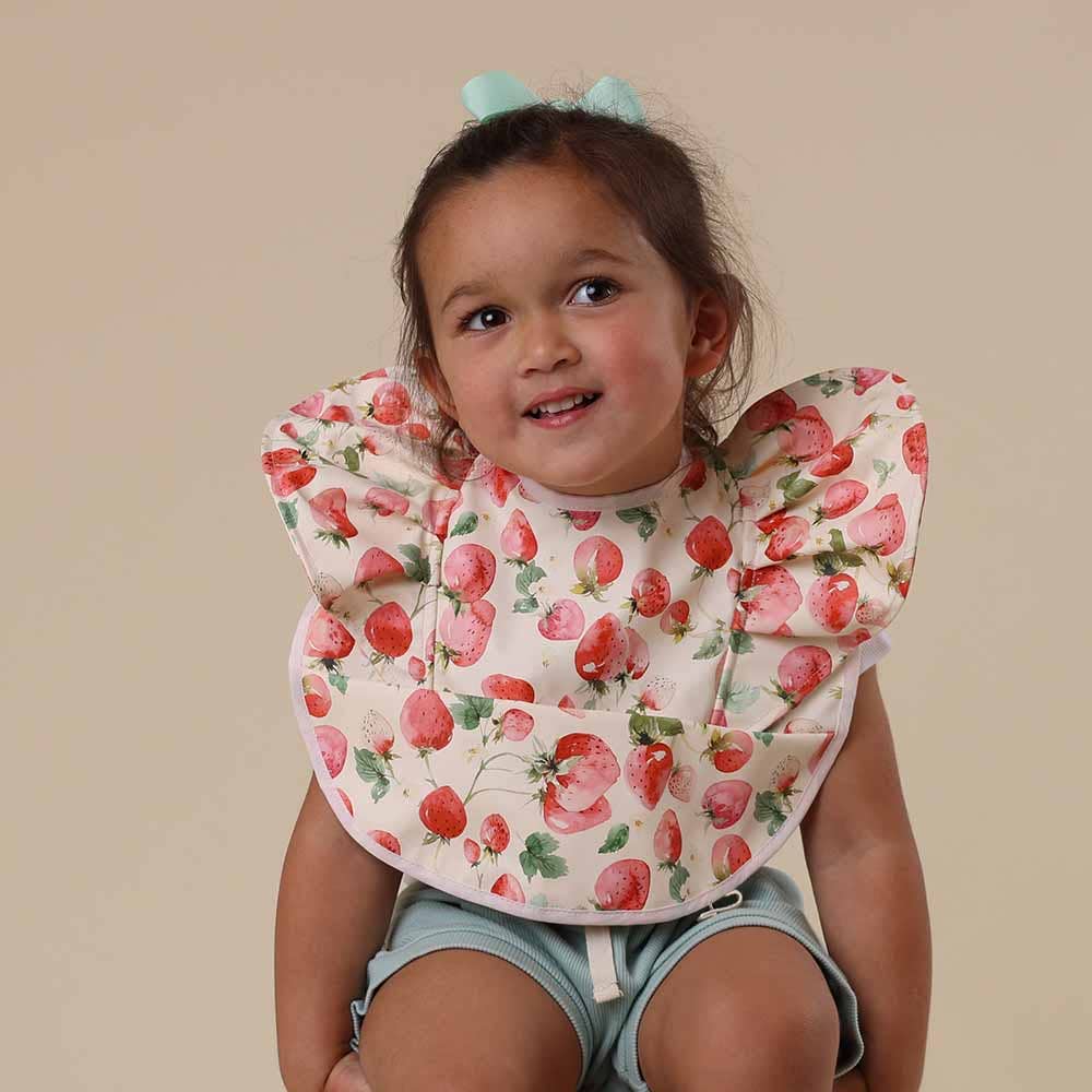 Snuggle Hunny - Strawberry Frill Snuggle Bib