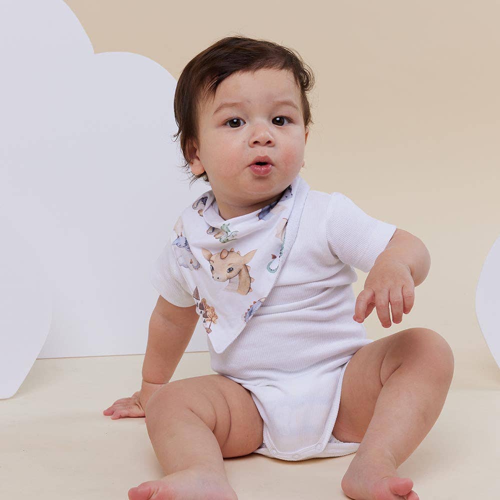 Snuggle Hunny - Dragon Organic Dribble Bib