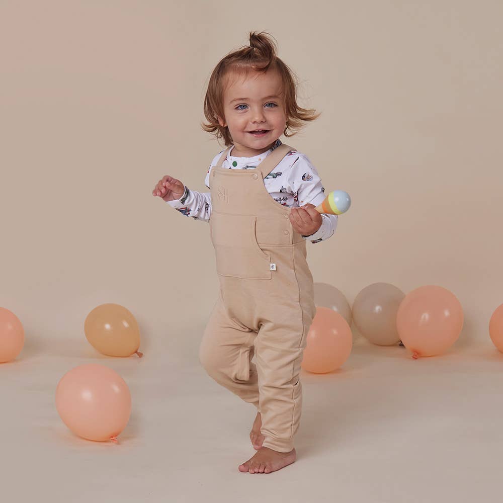 Snuggle Hunny - Pebble Organic Joey Overalls - 3-6 Months (00)
