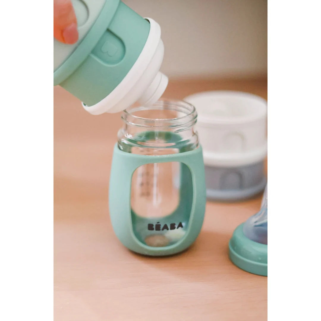 Beaba Formula & Snacks Container - Sage Green/Cotton