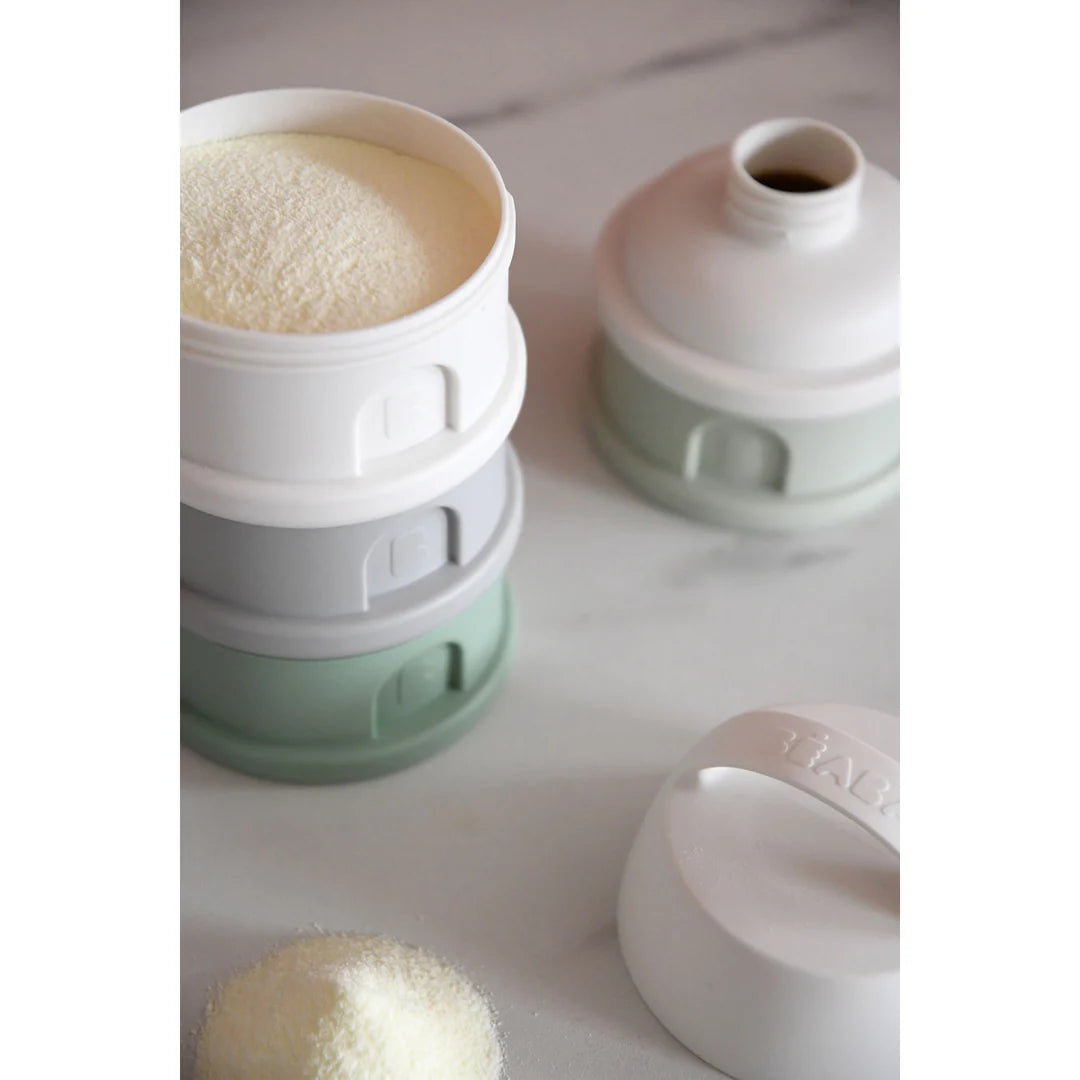 Beaba Formula & Snacks Container - Sage Green/Cotton