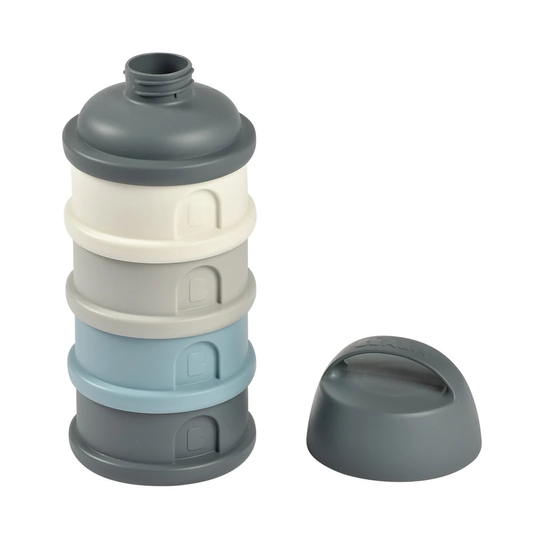 Beaba Formula and Snacks Container - MINERAL GREY/BLUE