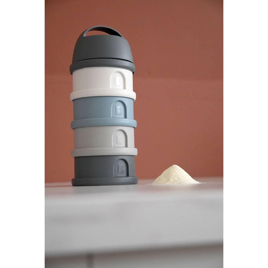 Beaba Formula and Snacks Container - MINERAL GREY/BLUE