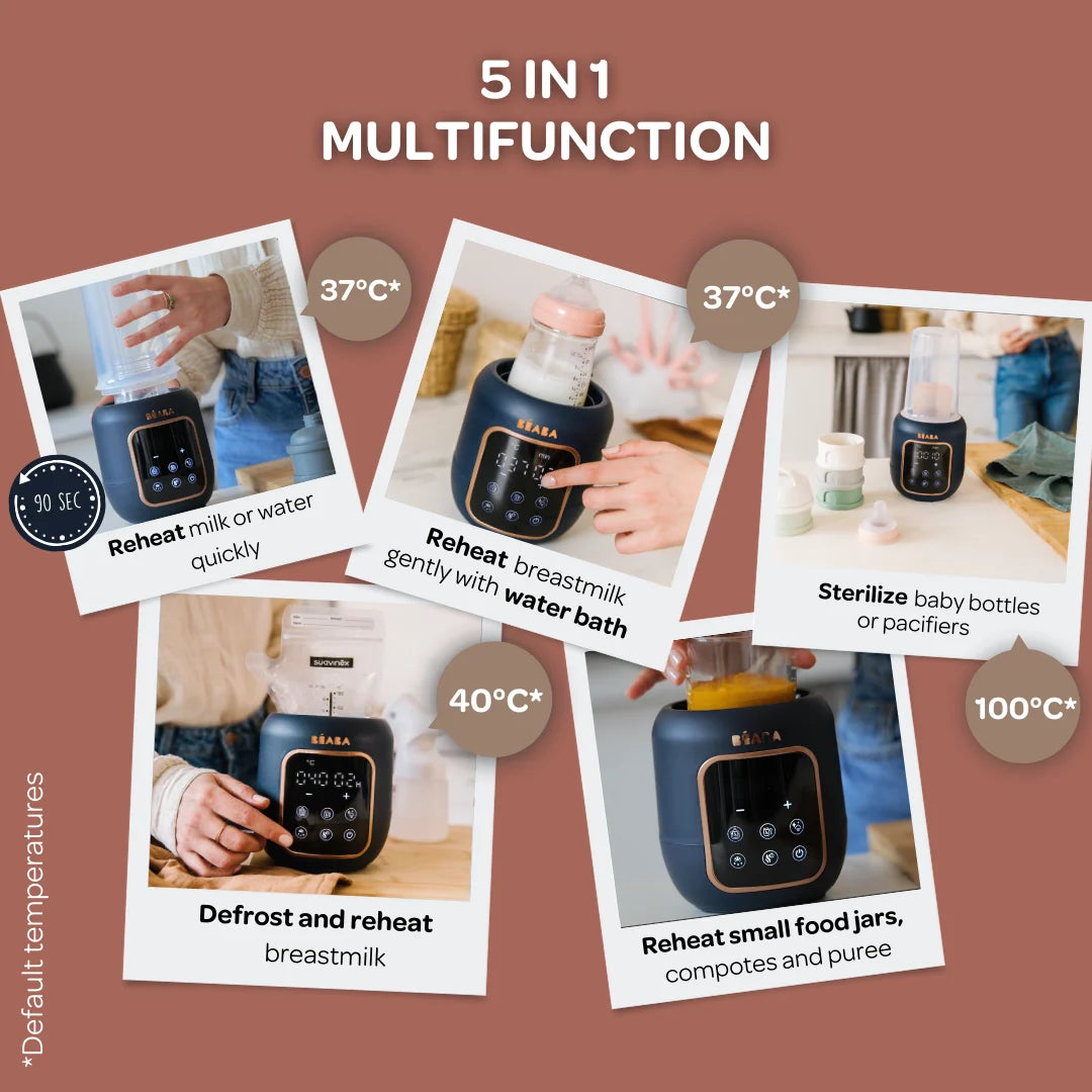 Beaba 5 In 1 Multi Milk Bottle Warmer - NIGHT BLUE