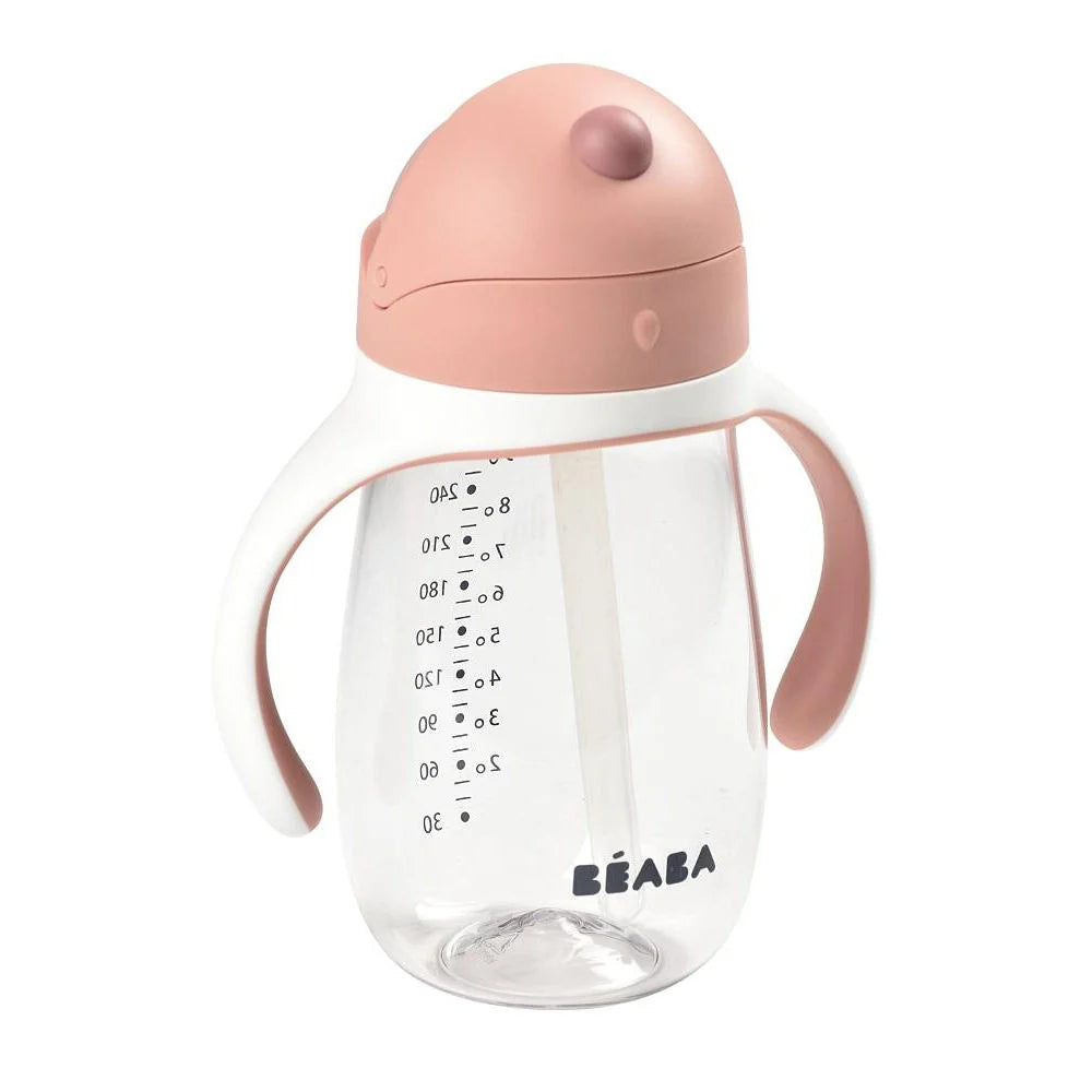 Beaba Straw Cup 300ML - VINTAGE PINK