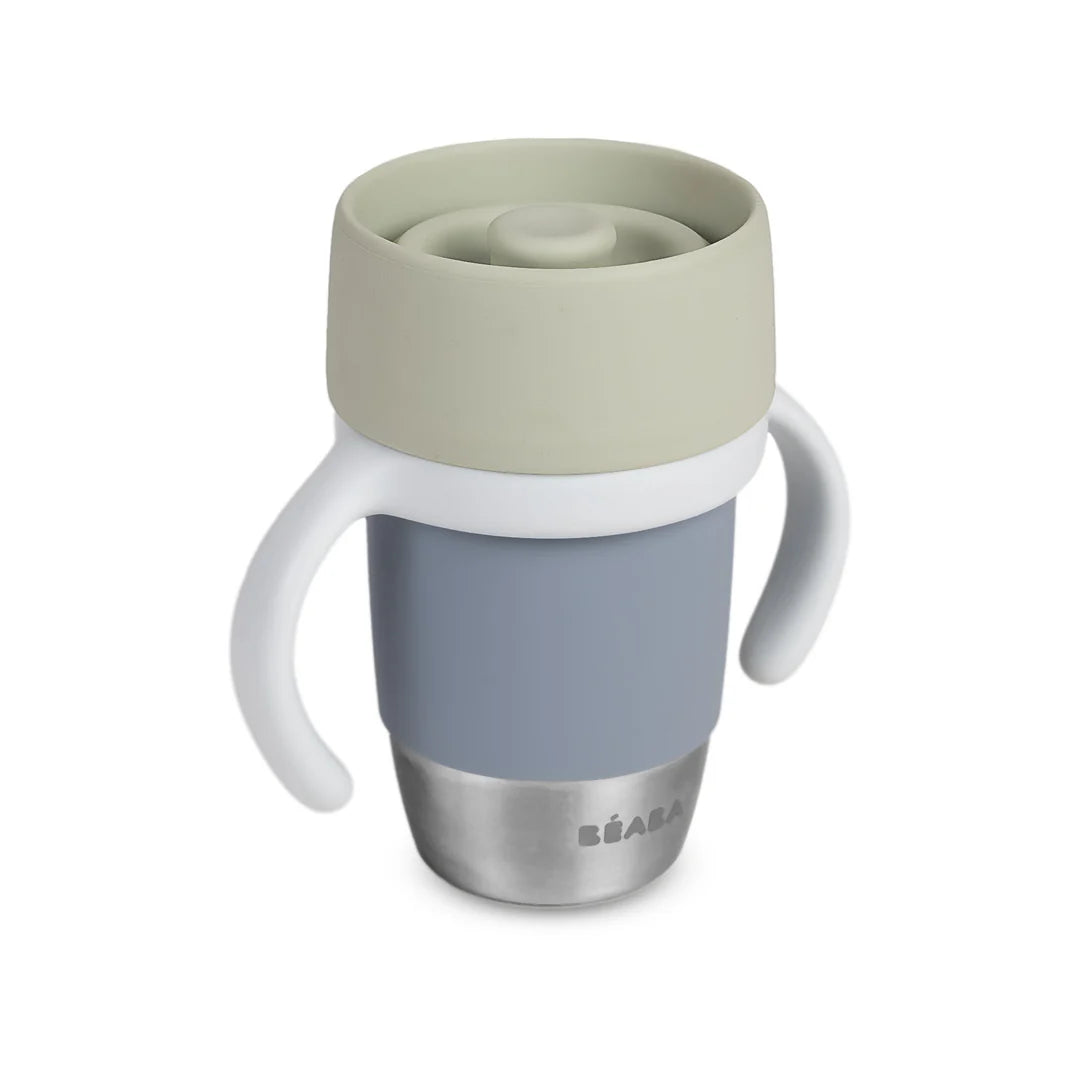 Beaba Click & Drink 360 Stainless Steel Learning Cup 240ML - PEBBLE | ETA early July