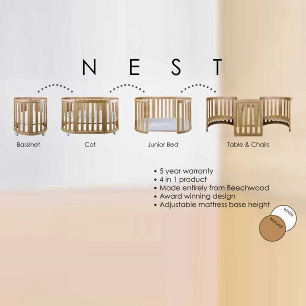 Cocoon Nest Natural (Including the Australian made mattress set)
