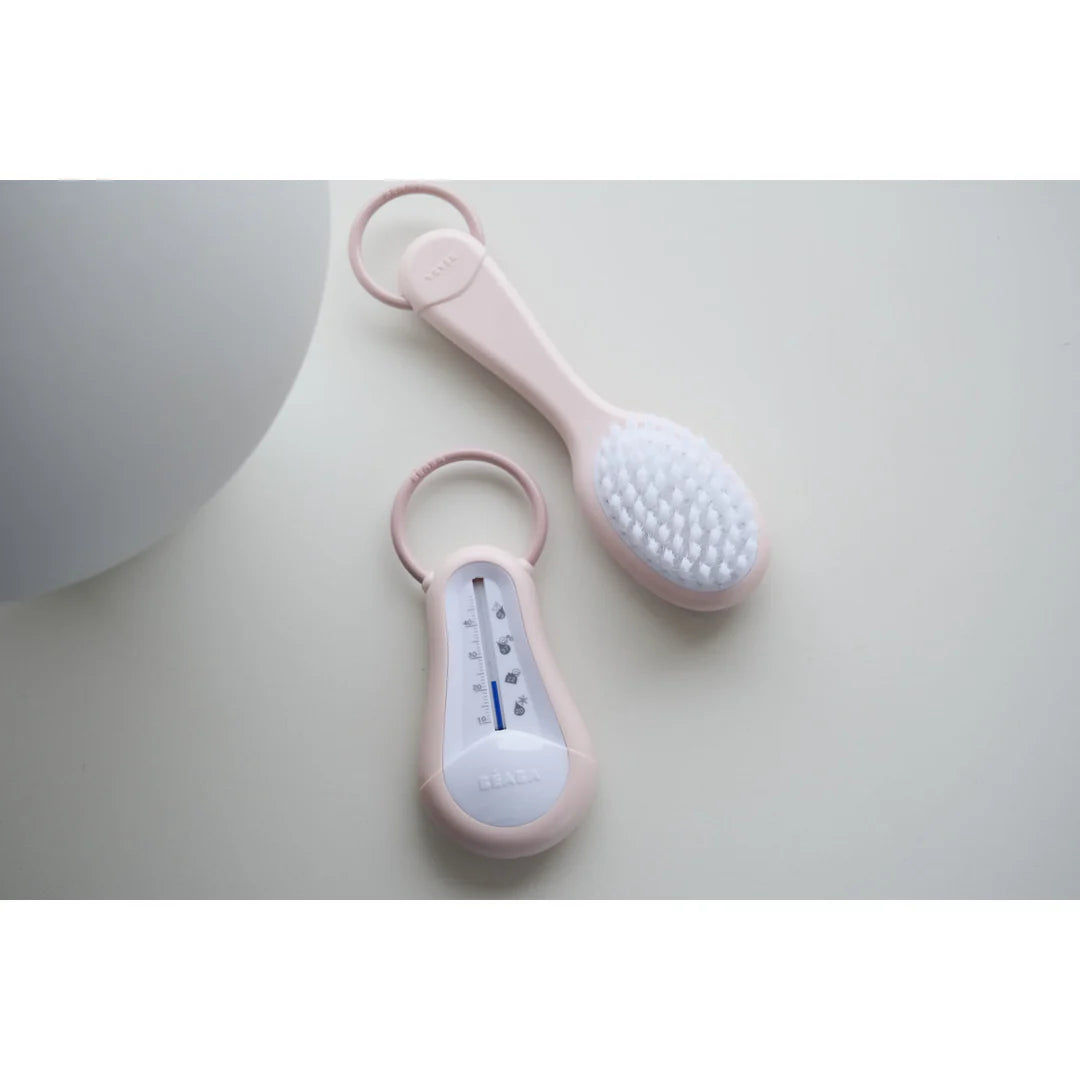 Beaba Baby Brush & Comb - OLD PINK