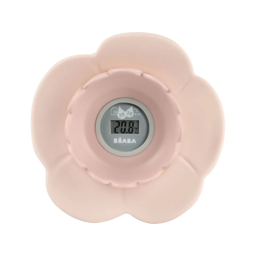 Beaba "Lotus" Multi Functional Digital Thermometer - Old Pink