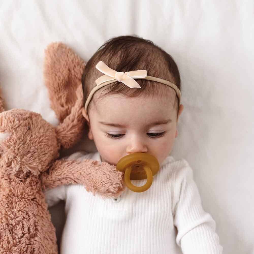 Snuggle Hunny - Lychee Velvet Bow