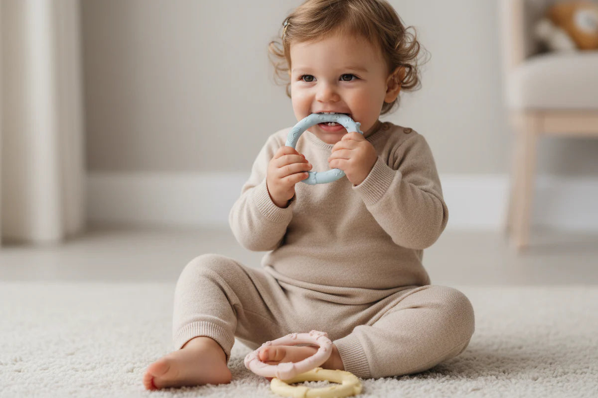 LouLou Lollipop, Wild Teether Ring Set - Pastel